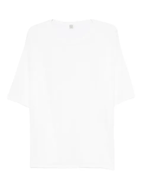 TOTEME longline T-shirt White 254WRT0620YA0211047