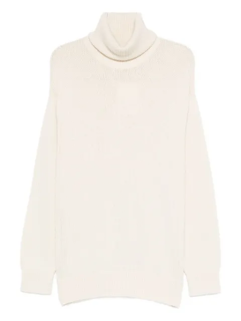 TOTEME longline turtleneck turtleneck White 254WRT0578YA0212116