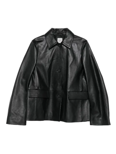 TOTEME grained leather jacket petite Black 254WRO0302LE0007001