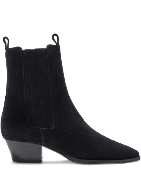 Aeyde 40mm Agata suede ankle boots Black A11AB0604003001225