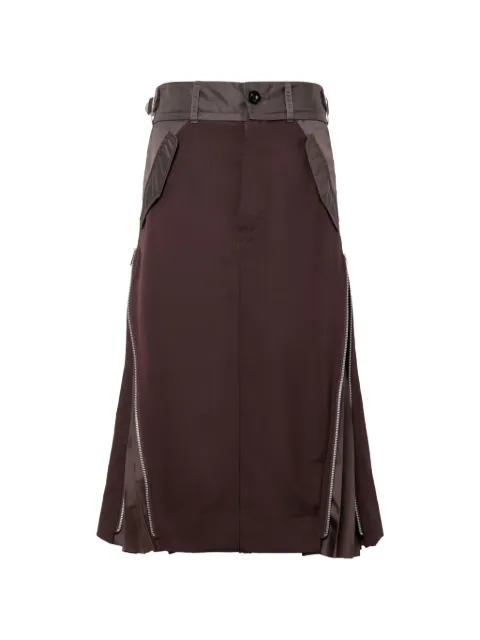 sacai high-waisted skirt Brown 2507949