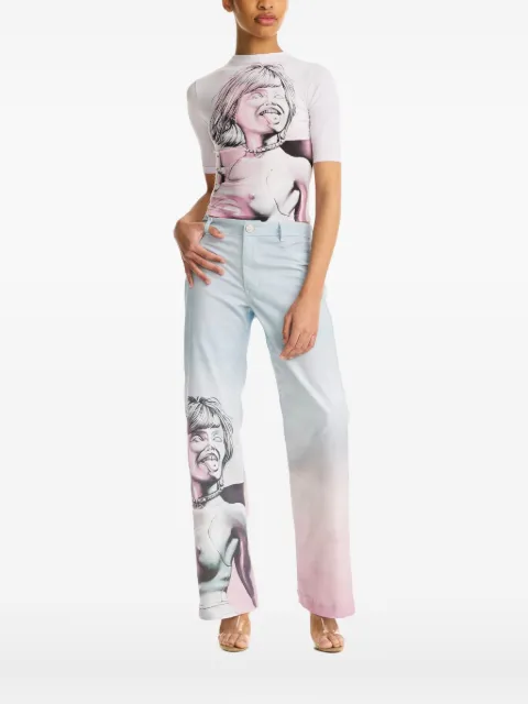 Maisie Wilen graphic-print T-shirt Pink YS143PF25