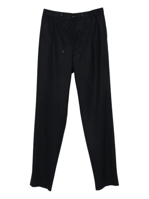 Giorgio Armani pleated drawstring trousers Blue GM000249TE10115