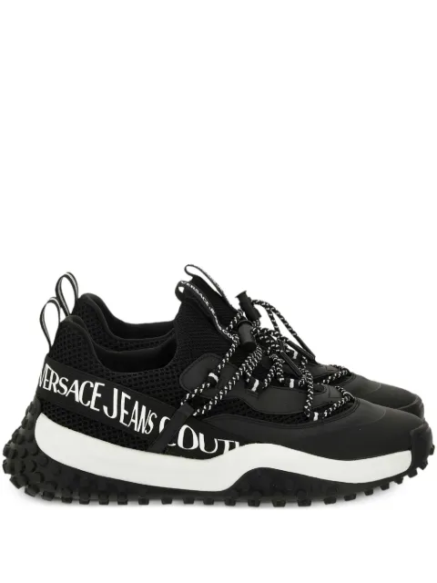 Versace Jeans Couture logo-detail mesh trainers Black 79YA3SN2ZSD01