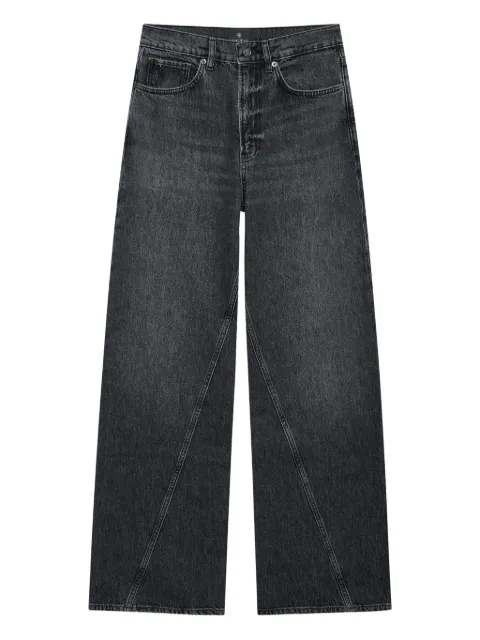ANINE BING Brie cotton jeans Black A0611246