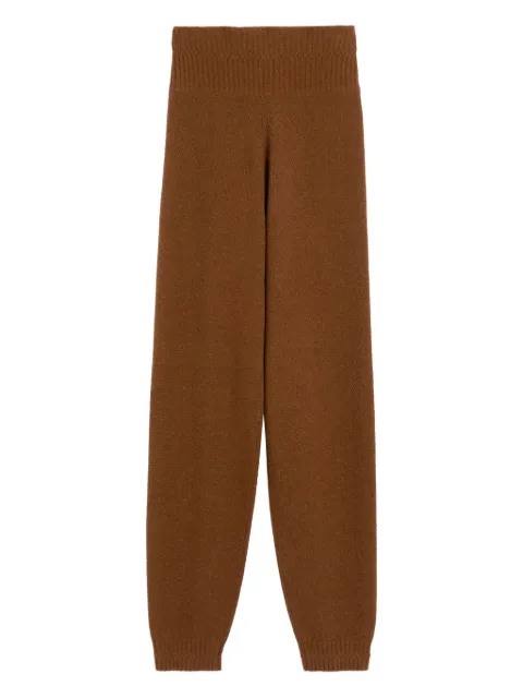 Max Mara knitted high-waisted trousers Brown BACINO004