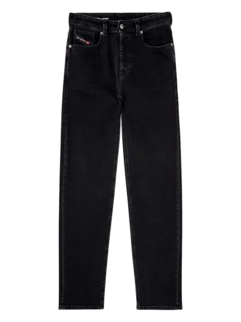 Diesel high-waisted straight-leg jeans Black A0701809M6402