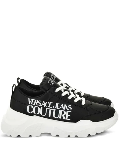 Versace Jeans Couture logo-print chunky trainers Black 79YA3SC1ZPB45