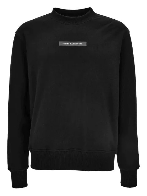 Versace Jeans Couture embroidered-logo sweatshirt Black 79GAIT02CF01T