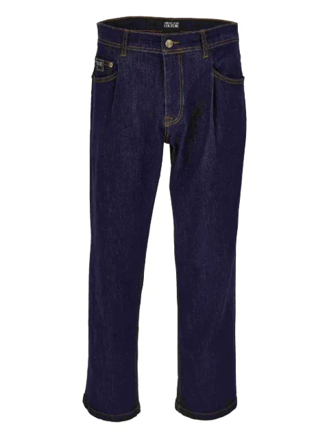Versace Jeans Couture pleat-detail jeans Blue 79GAB502CDW02