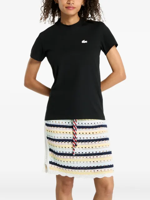 Lacoste logo-patch crew-neck T-shirt Black TF9246