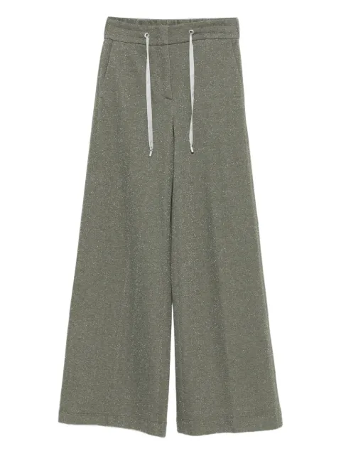Peserico drawstring trousers Green A04029J001227