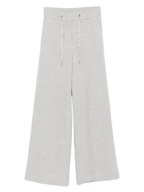 Peserico drawstring-waist wide-leg trousers Grey A04029J001227
