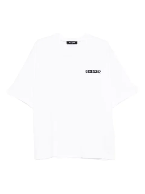DSQUARED2 logo-print cotton T-shirt White S74GD1479D20033