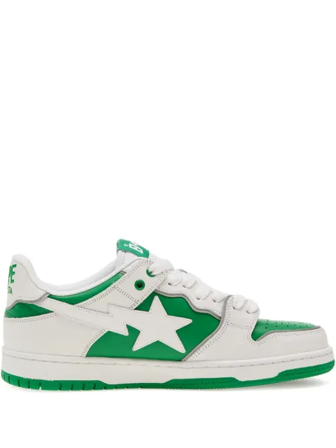 A BATHING APE® star-embellishment sneakers Green 001FWK301308M