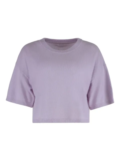 SABLYN Miles short-sleeve cashmere top Purple MILES2303