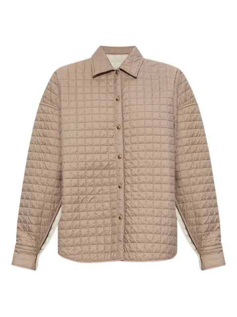 Moncler quilted shirt jacket Neutrals K20932F00011788RS