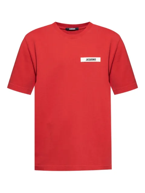 Jacquemus logo-print cotton T-shirt Red TSM00133AJ00226