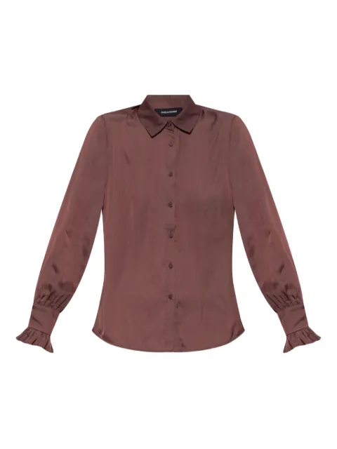 Zadig&Voltaire Thely shirt Brown WWSH02226
