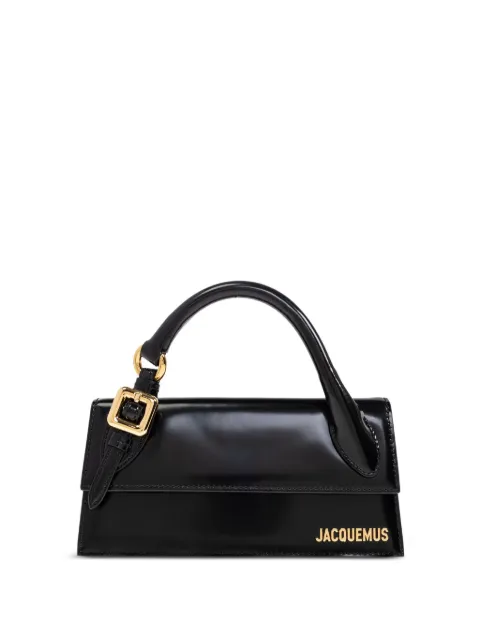 Jacquemus The Elongated Chiquito leather tote bag Black BAW00326AC18A01