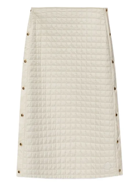 Moncler quilted button-fastening midi skirt Neutrals K20932D00012788RS