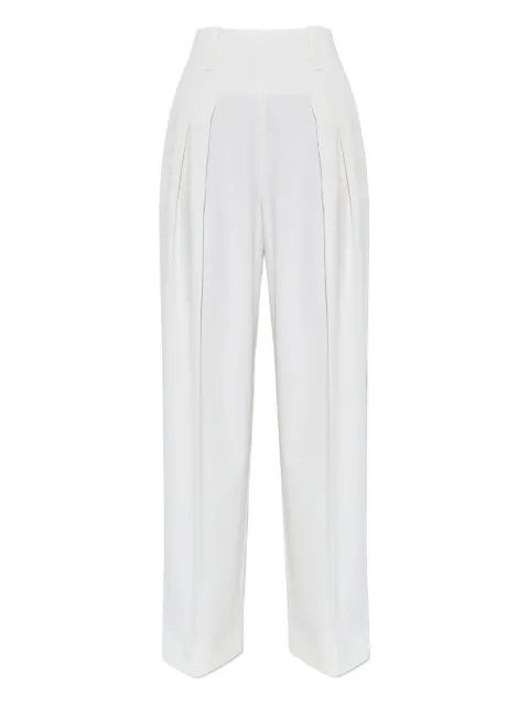 Victoria Beckham pleated wide-leg trousers White 1325WTR006479A