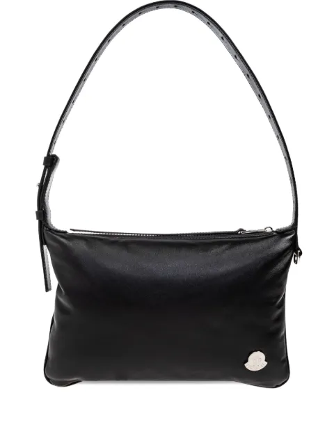 Moncler Vetta leather logo-plaque shoulder bag Black K209B5I00004M6987