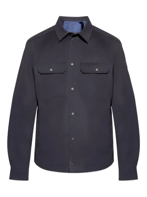 Moncler logo-patch shirt Blue K20912F00015598RU