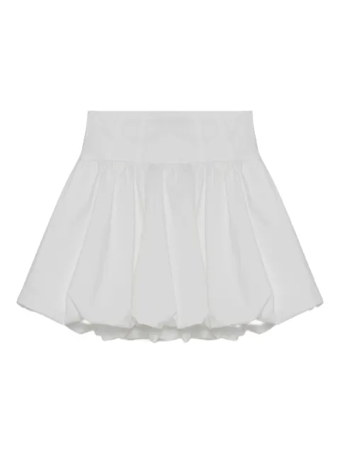 SIMKHAI Pippa bubble-hem mini skirt White 2253040T