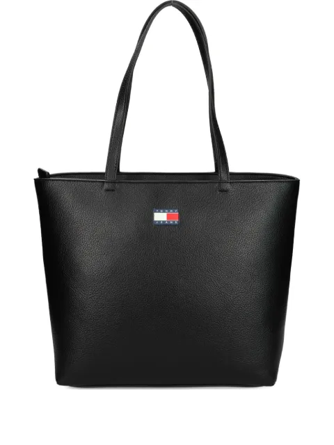 Tommy Jeans logo-plaque tote bag Black AW0AW17549