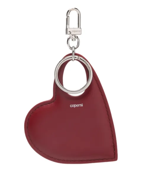 Coperni heart-shape leather keyring Red COPSLG03F6066RD