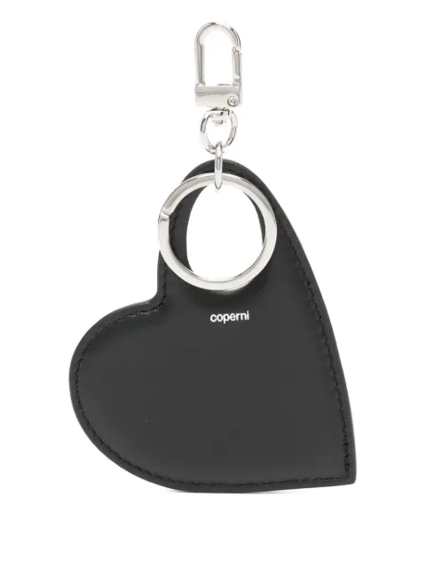 Coperni heart-shaped leather keyring Black COPSLG03F6043