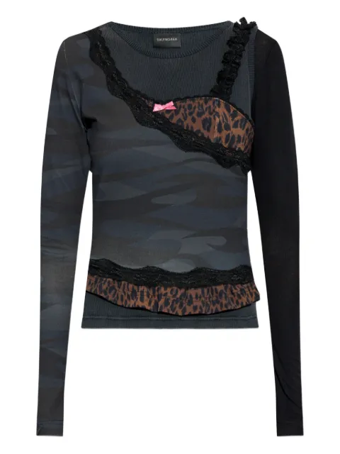 Balenciaga panelled top Grey 838547TNVB2