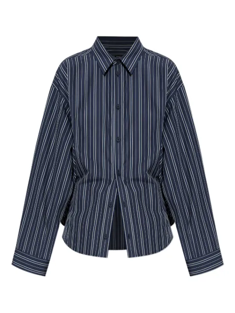 Balenciaga striped button-up shirt Blue 839277TSM14