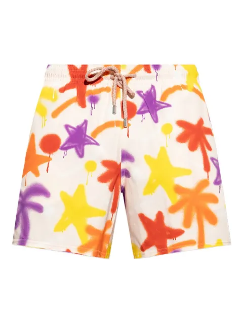 Palm Angels spray-paint swim shorts Multicolour PMFD01AF25FAB0013C84