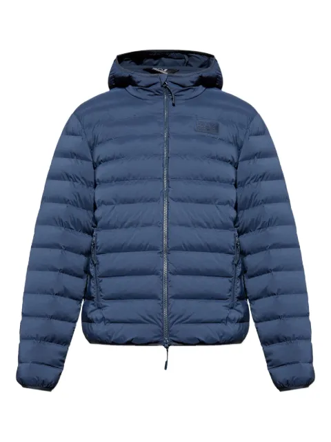 Ea7 Emporio Armani hooded quilted jacket Blue 7M000686AF15953