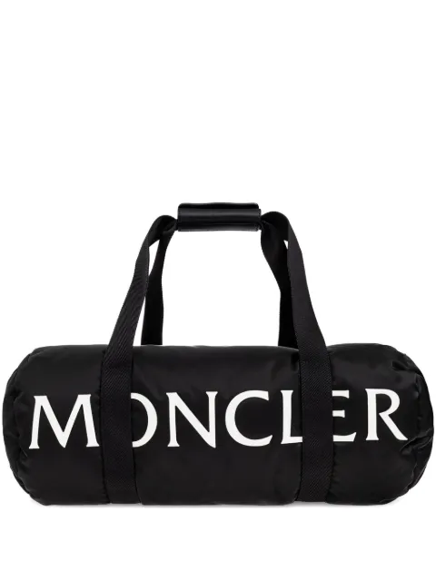 Moncler logo-lettering duffle bag Black K209A5G00001M8321