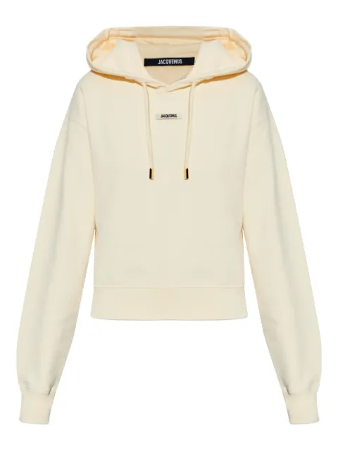 Jacquemus logo-patch hoodie Neutrals HOW00247AJ00109