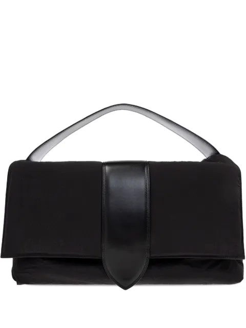 Jacquemus leather-trimmed padded tote bag Black BAM00425AW00424