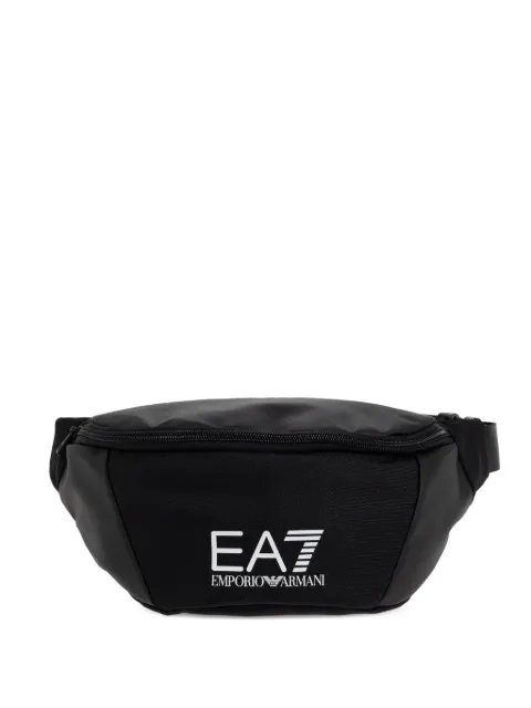 Ea7 Emporio Armani panelled logo-detail belt bag Black 7X000073AF19722