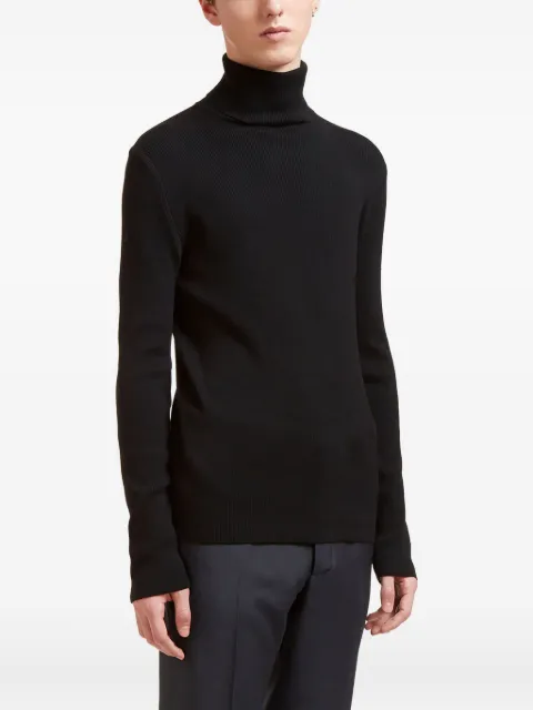 Aiezen turtleneck knitted sweater Black AIEJUMBLK