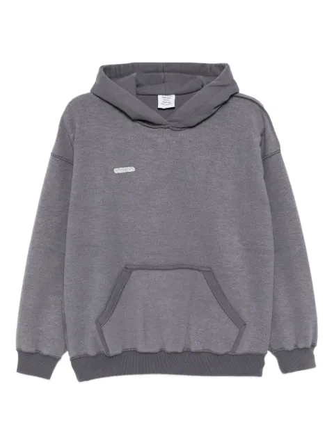 VETEMENTS logo-embroidered hoodie Grey WAH19TR107GR