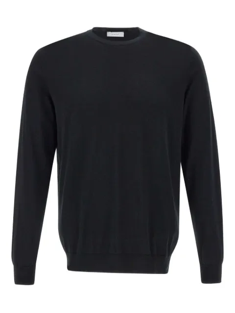 DIKTAT crew-neck cotton sweater Black DK87035NERO