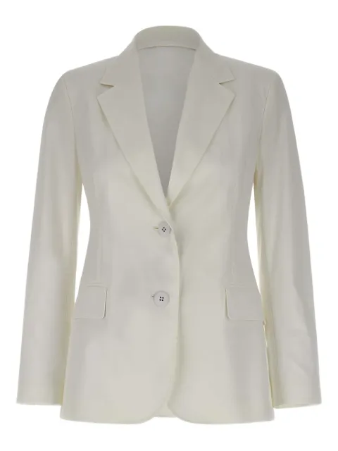 Max Mara notched-lapels button blazer White 2516041062600
