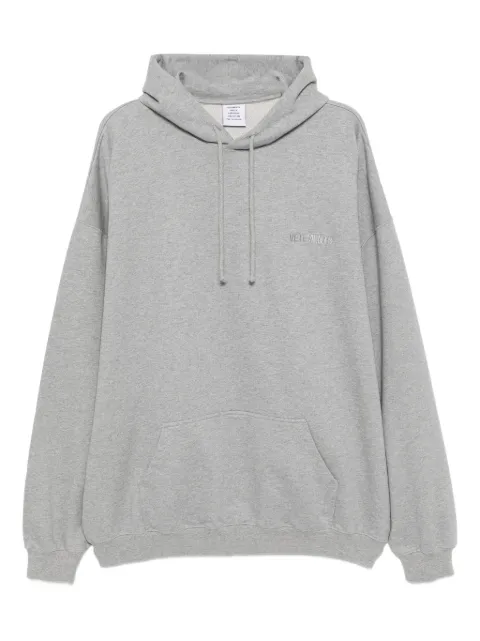 VETEMENTS logo-embroidered hoodie Grey UA65HD821B