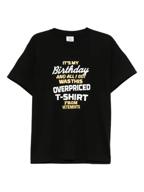 VETEMENTS graphic-printed T-shirt Black UAH20TR616BD