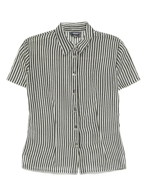Versace Pre-Owned 2000s striped shirt Black VE250FP