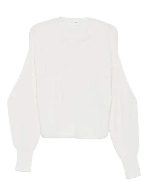 P.A.R.O.S.H. button-detailed ribbed jumper White LYRAD510412