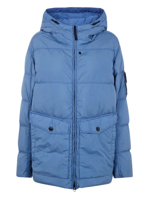 Stone Island Compass-badge puffer jacket Blue K2S154100011S0A23