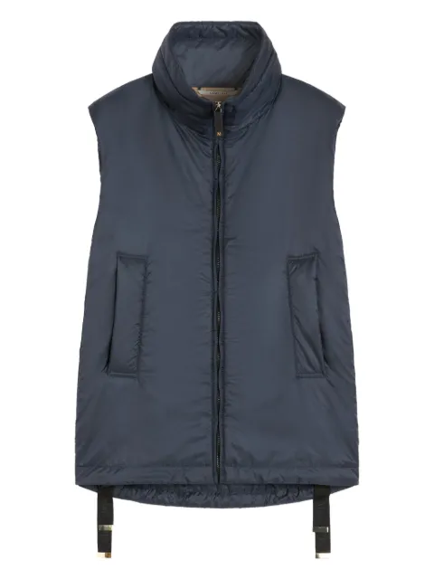 Max Mara high-neck zip-front gilet Blue 2529296014600